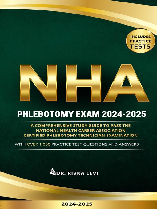 Title details for NHA Phlebotomy Exam 2025-2026 by Dr. Rivka Levi - Wait list